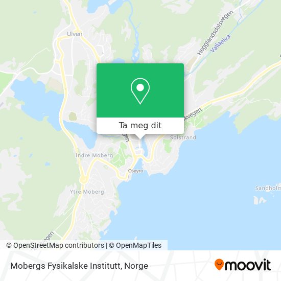 Mobergs Fysikalske Institutt kart