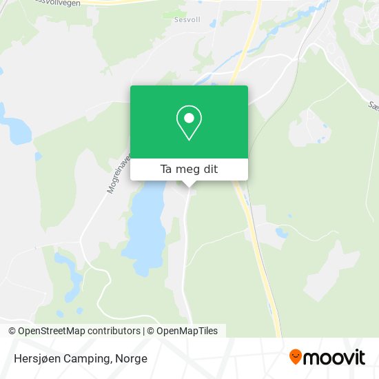 Hersjøen Camping kart