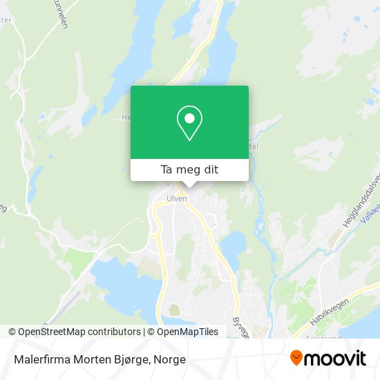 Malerfirma Morten Bjørge kart