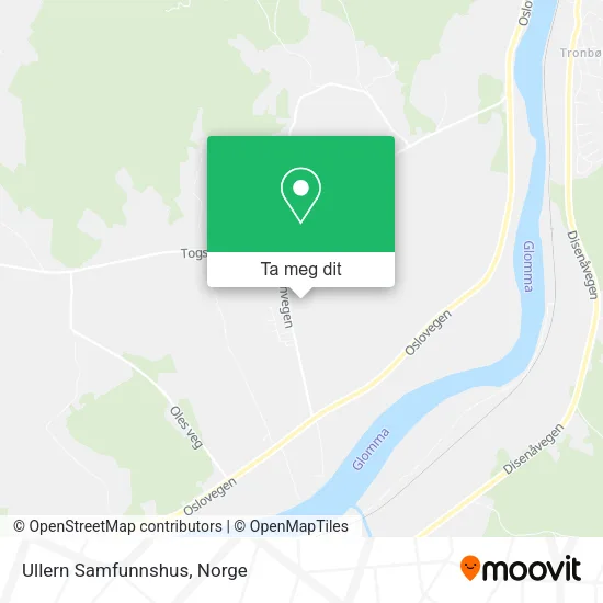 Ullern Samfunnshus kart