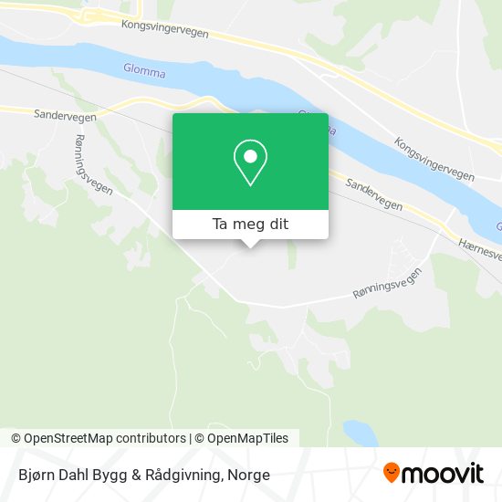 Bjørn Dahl Bygg & Rådgivning kart