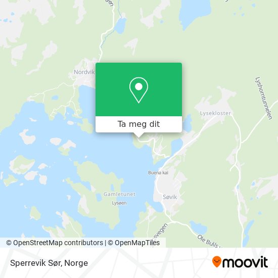 Sperrevik Sør kart