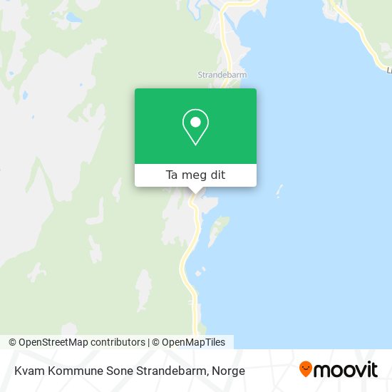 Kvam Kommune Sone Strandebarm kart