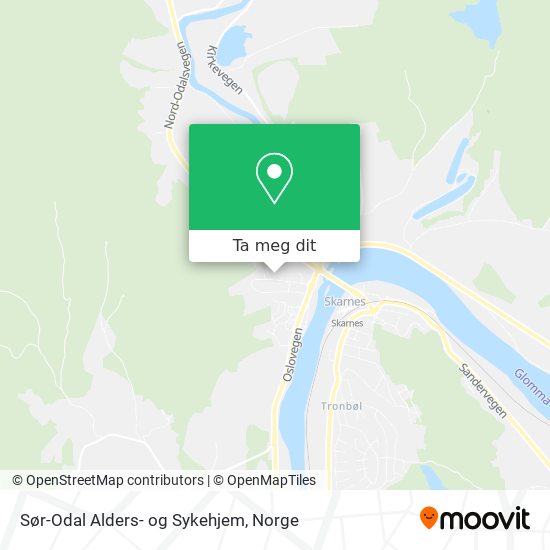 Sør-Odal Alders- og Sykehjem kart