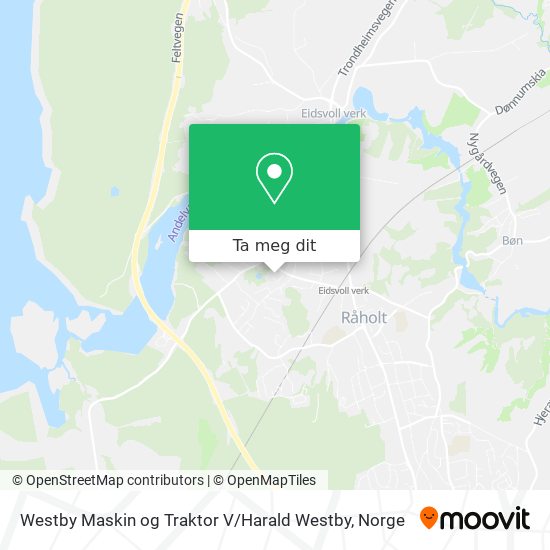 Westby Maskin og Traktor V / Harald Westby kart