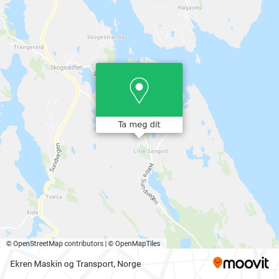 Ekren Maskin og Transport kart