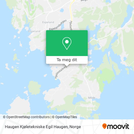 Haugen Kjøletekniske Egil Haugen kart