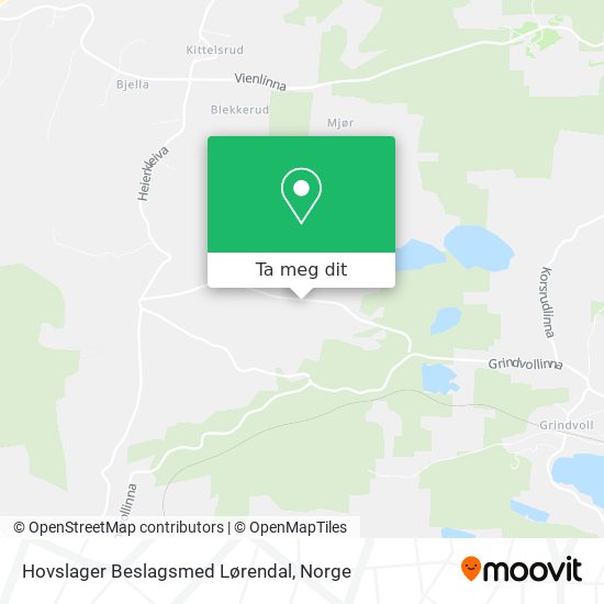 Hovslager Beslagsmed Lørendal kart