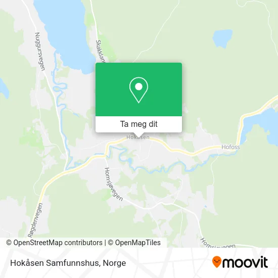Hokåsen Samfunnshus kart