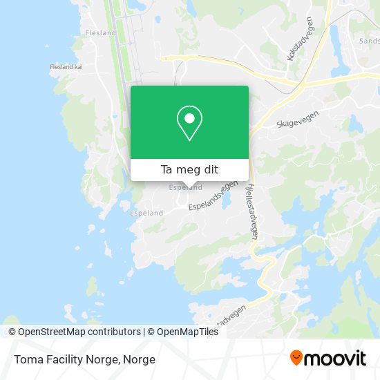 Toma Facility Norge kart