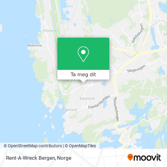 Rent-A-Wreck Bergen kart