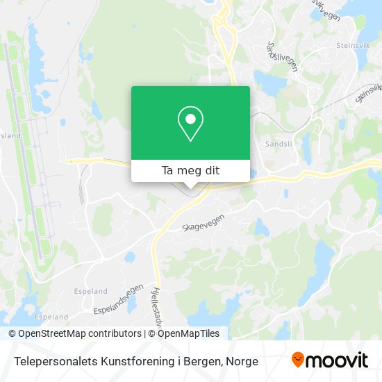 Telepersonalets Kunstforening i Bergen kart