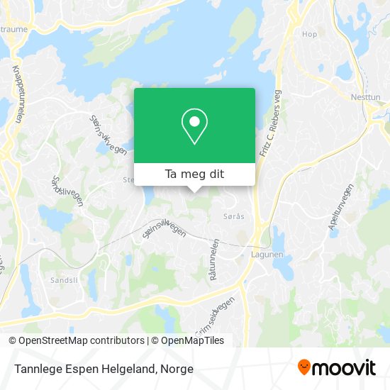 Tannlege Espen Helgeland kart