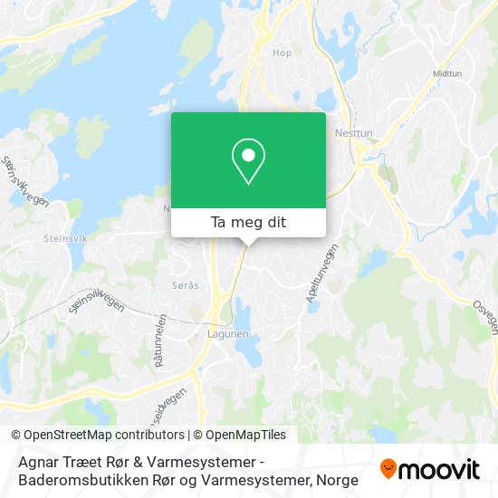 Agnar Træet Rør & Varmesystemer - Baderomsbutikken Rør og Varmesystemer kart