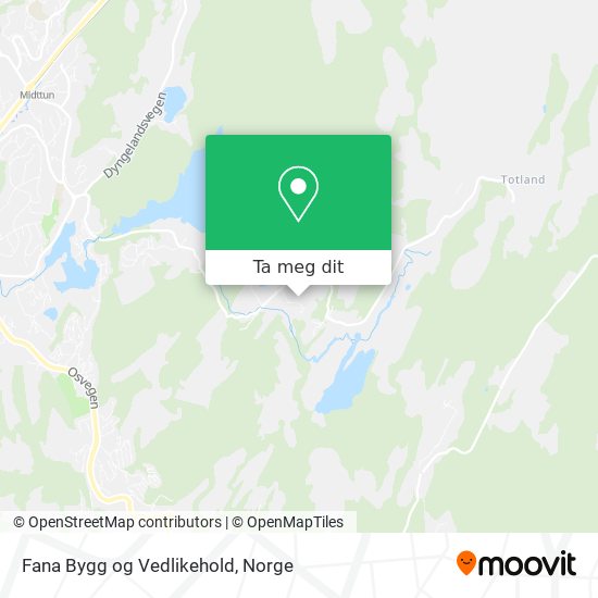 Fana Bygg og Vedlikehold kart