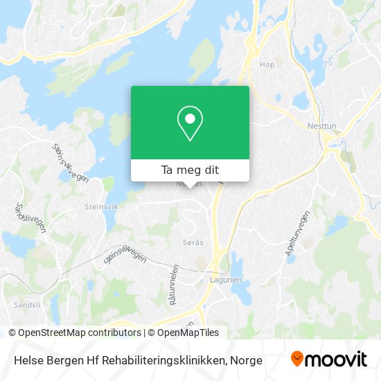 Helse Bergen Hf Rehabiliteringsklinikken kart