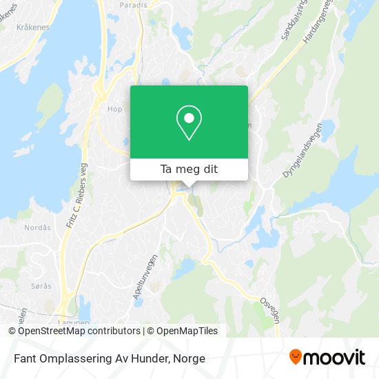 Fant Omplassering Av Hunder kart