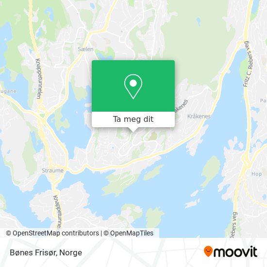 Bønes Frisør kart