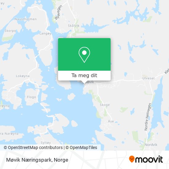 Møvik Næringspark kart