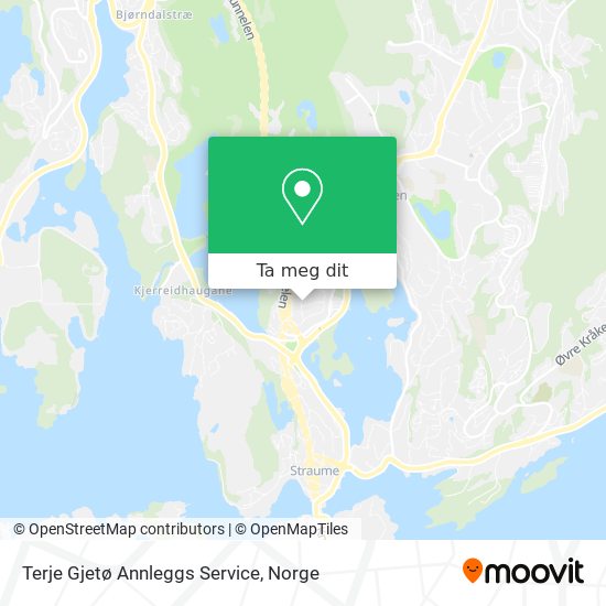 Terje Gjetø Annleggs Service kart