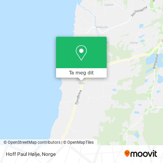 Hoff Paul Hølje kart
