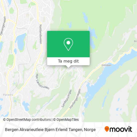 Bergen Akvarieutleie Bjørn Erlend Tangen kart