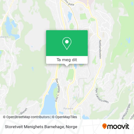 Storetveit Menighets Barnehage kart