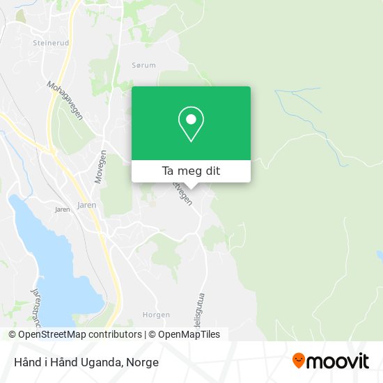 Hånd i Hånd Uganda kart