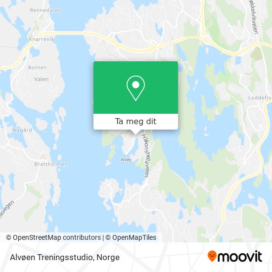 Alvøen Treningsstudio kart