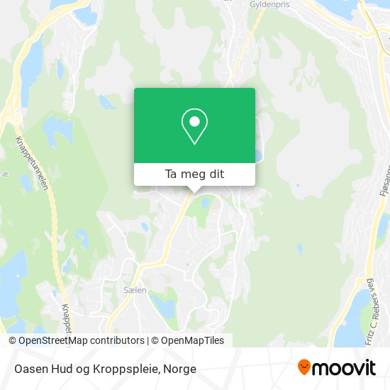 Oasen Hud og Kroppspleie kart