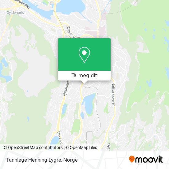 Tannlege Henning Lygre kart