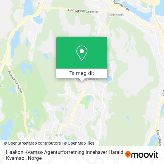 Haakon Kvamsø Agenturforretning Innehaver Harald Kvamsø. kart