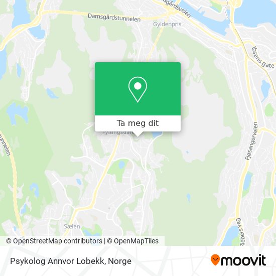 Psykolog Annvor Lobekk kart