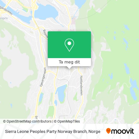 Sierra Leone Peoples Party Norway Branch kart