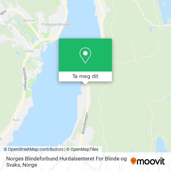 Norges Blindeforbund Hurdalsenteret For Blinde og Svaks kart