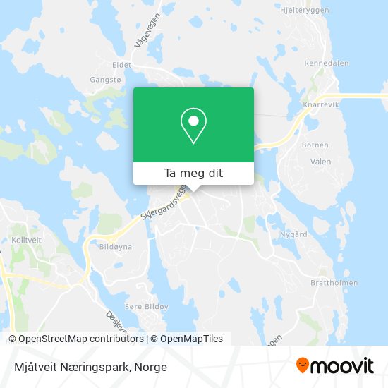 Mjåtveit Næringspark kart