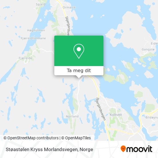 Støastølen Kryss Morlandsvegen kart