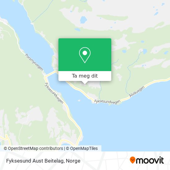 Fyksesund Aust Beitelag kart