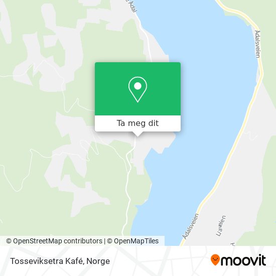 Tosseviksetra Kafé kart