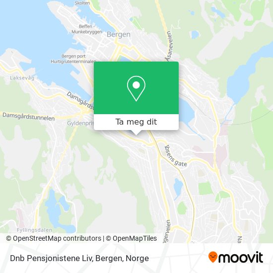 Dnb Pensjonistene Liv, Bergen kart