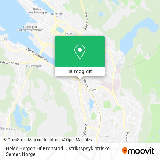 Helse Bergen Hf Kronstad Distriktspsykiatriske Senter kart