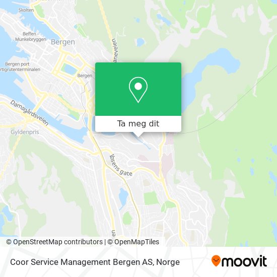 Coor Service Management Bergen AS kart