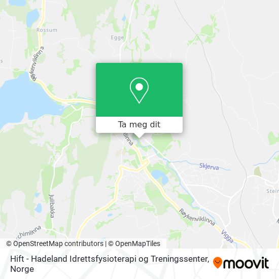 Hift - Hadeland Idrettsfysioterapi og Treningssenter kart