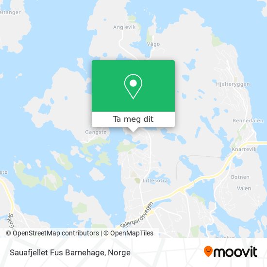 Sauafjellet Fus Barnehage kart