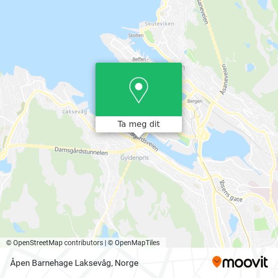 Åpen Barnehage Laksevåg kart