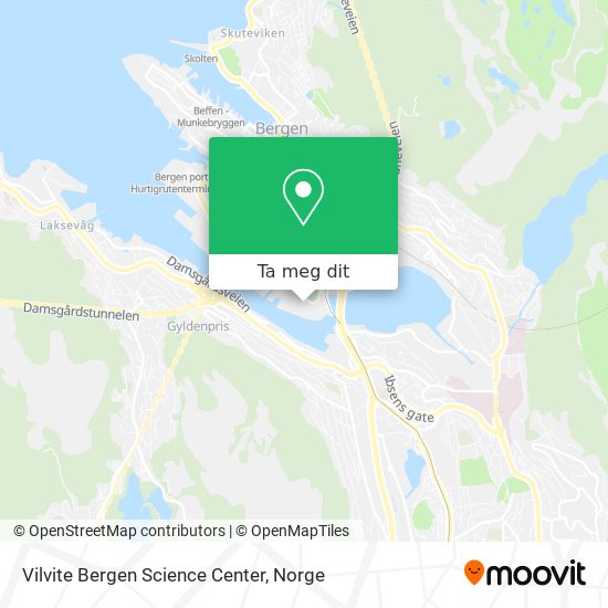 Vilvite Bergen Science Center kart