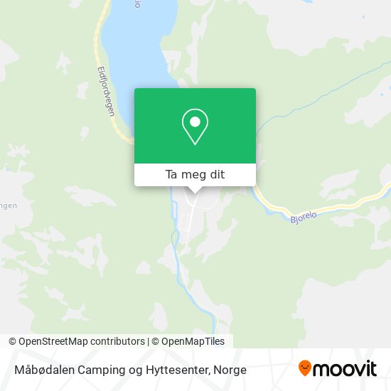 Måbødalen Camping og Hyttesenter kart
