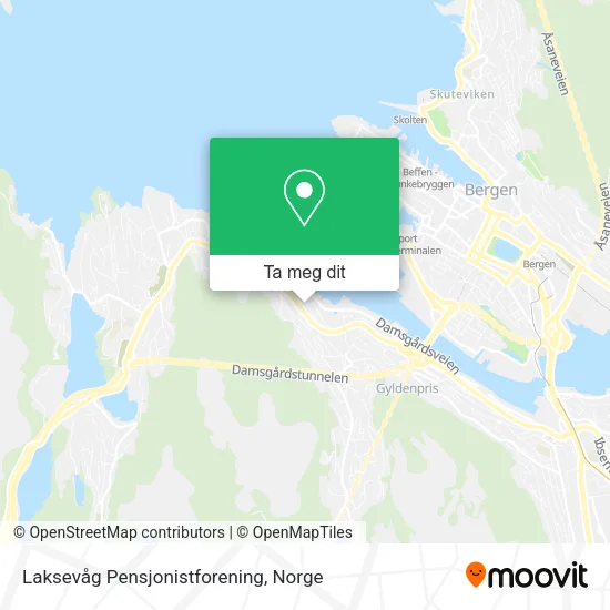 Laksevåg Pensjonistforening kart