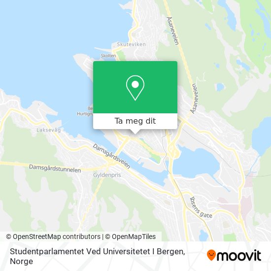 Studentparlamentet Ved Universitetet I Bergen kart