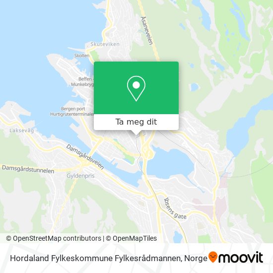 Hordaland Fylkeskommune Fylkesrådmannen kart